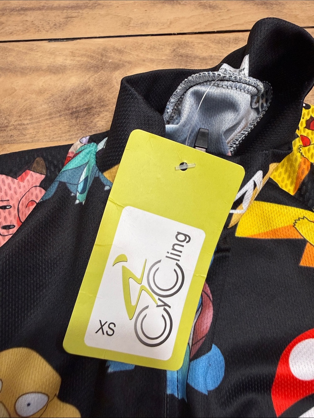 Pokémon Cycling Jersey XS Geek Style Cyclist Athlete - Picture 8 of 8